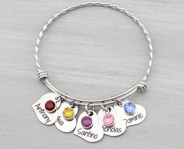 We Love You Grandma Bracelet with Children's Names-Custom Photo Gift –  Sugartree and Company