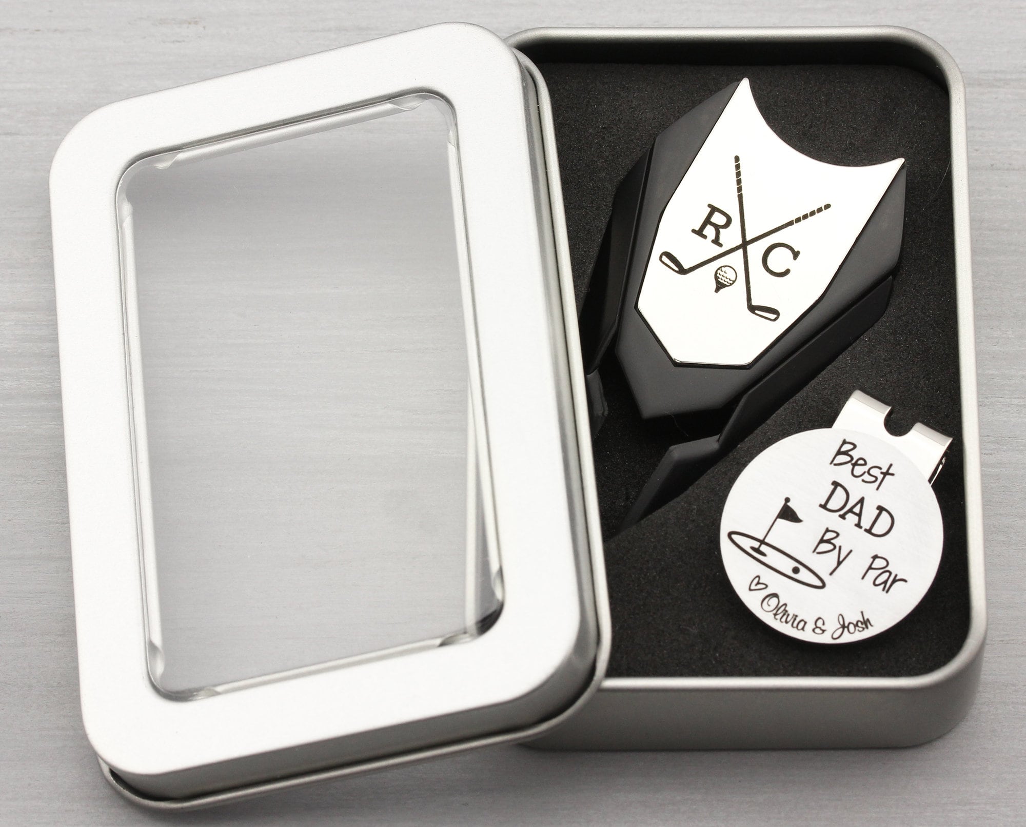 Engraved Monogrammed Metal Cufflinks | Gift for Him Groomsman Best Man Husband