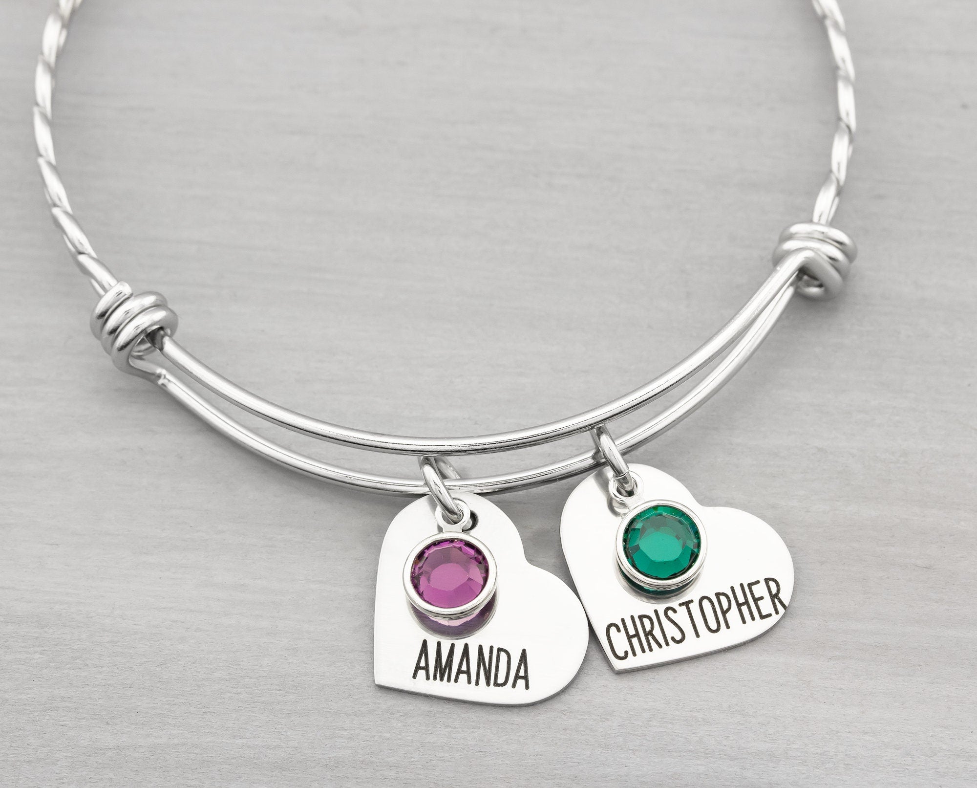 We Love You Grandma Bracelet with Children's Names-Custom Photo Gift –  Sugartree and Company